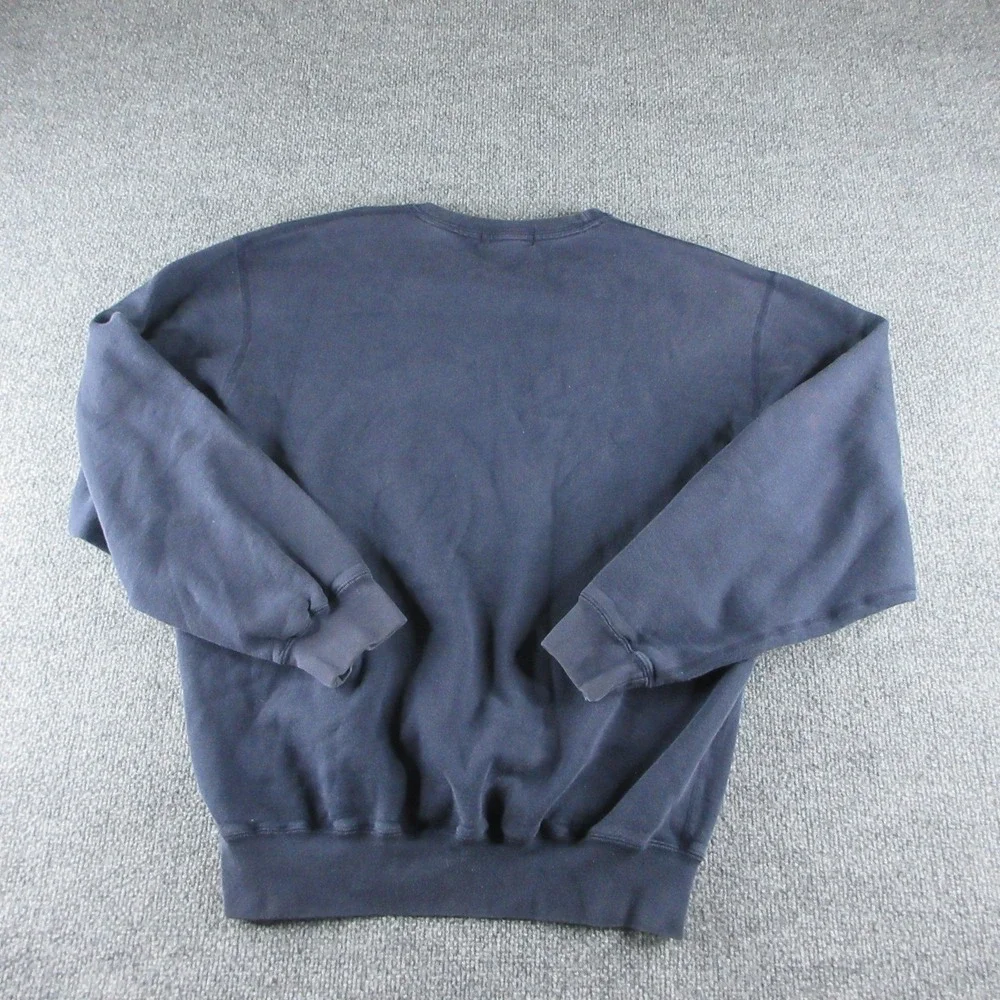 Polo Ralph Lauren Sweatshirt Mens Medium Blue Fleece Crew Neck Pullover